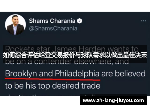 如何综合评估哈登交易报价与球队需求以做出最佳决策